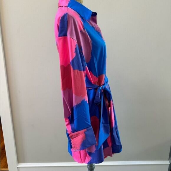 Artsy dress Multicolour with belt - Picture 5 of 6